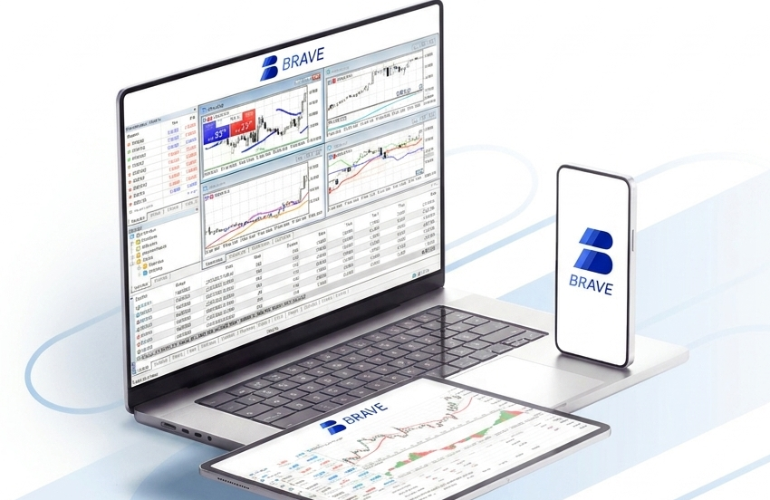 BRAVE on MetaTrader 5 — desktop, tablet and mobile